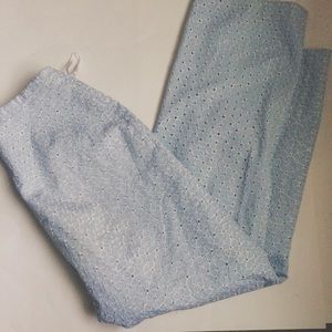 Willi Smith Light Blue Floral Pants